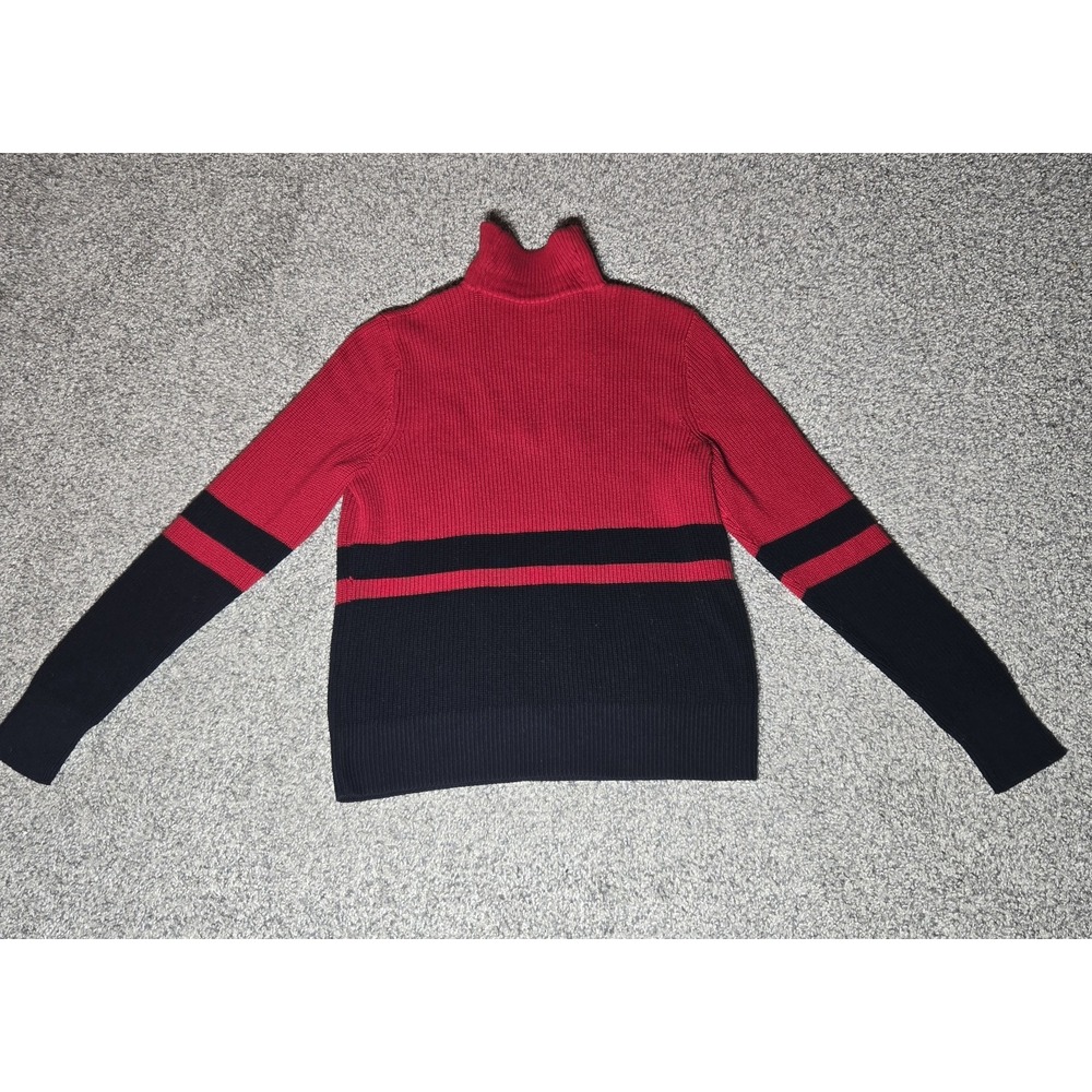 L - RL Ralph Lauren Active Womens XL Knit Mock Turtle Neck Quarter Zip Pullover - Picture 14 of 15